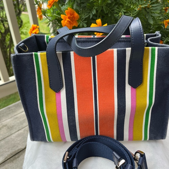kate spade Handbags - KATE SPADE KITT STRIPE SATCHEL